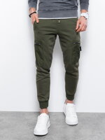 Pánské tepláky Ombre P917 - khaki