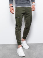 Pánské tepláky Ombre P917 - khaki